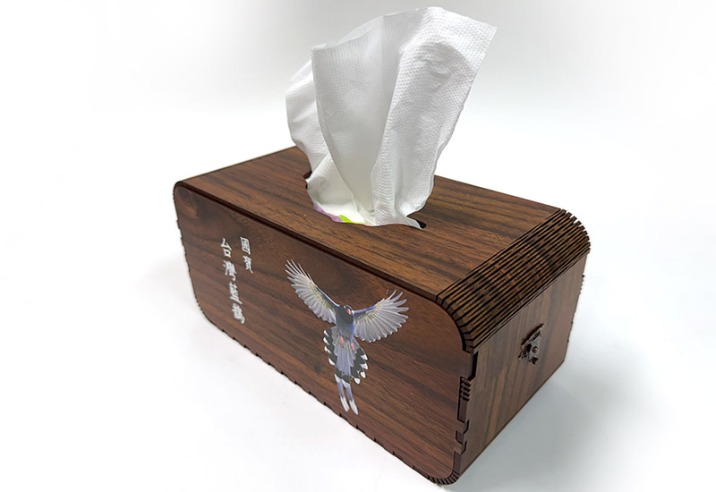 台灣藍鵲面紙盒